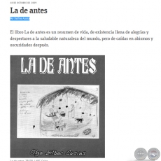 LA DE ANTES - Por DELFINA ACOSTA - Domingo, 18 de Octubre de 2009